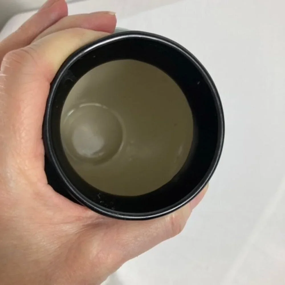 Vintage Japanese Ceramic Vase Bamboo Leaves Raised‎ Glaze